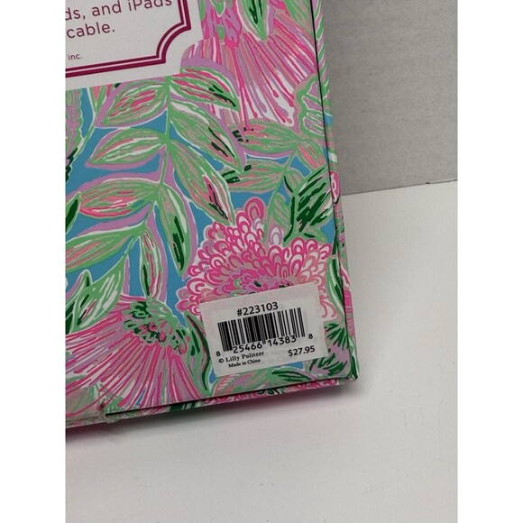 Lilly Pulitzer Charging Tag Micro USB Key Chain Key Fob New - Picture 7 of 7
